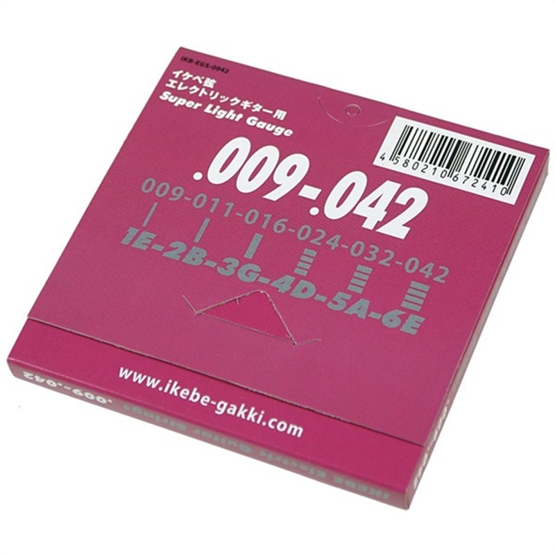 Ikebe Original Electric Guitar Strings イケベ弦 エレキギター用 009-042 [Super Light Gauge/IKB-EGS-0942] ×10セット 画像2