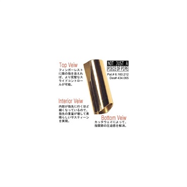 THE ROCK SLIDE Polished Brass Guitar Slide (Gold) [RSG-S] 画像1