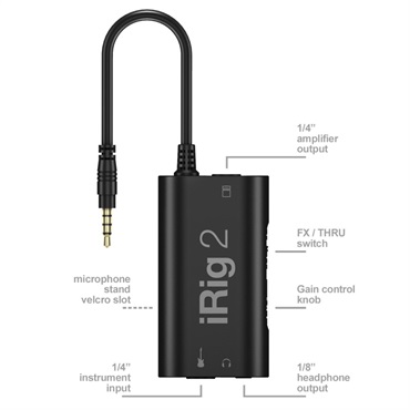 IK Multimedia iRig 2(アイケーマルチメディア)(ギタリスト向けオーディオインターフェイス) 画像3