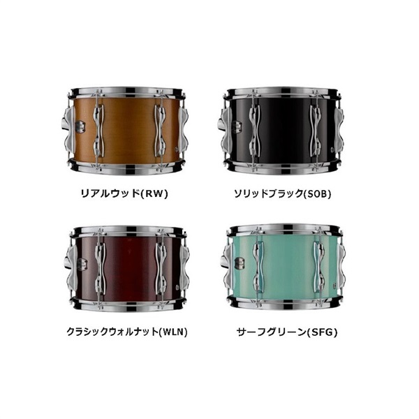 YAMAHA Recording Custom 4pc Drum Set [RBP6F3SFG + RBB2216SFG] 【BD22、FT16、TT12&10/SFG:サーフグリーン】 【お取り寄せ品】※受注停止中 画像7