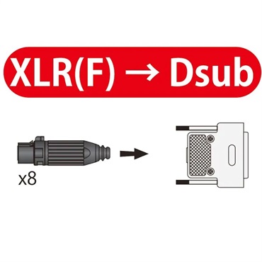 Oyaide PA-08 DXF V2(XLR[F]-Dsub)【1.5m】 画像3