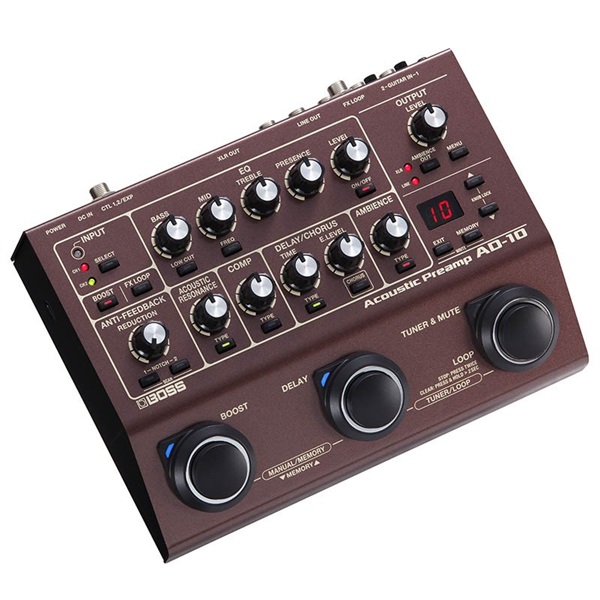 BOSS AD-10 [Acoustic Preamp] ｜イケベ楽器店
