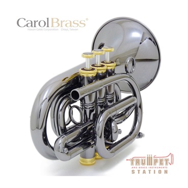 CAROL BRASS 【クリスマススペシャルSALE】 キャロルブラス / N3000 BLK GB 【Bb ポケット トランペット 】 画像3