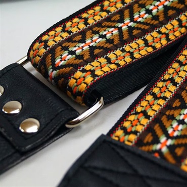 Couch Guitar Strap 70’s Dylan Sunburst Hippie Weave 画像3