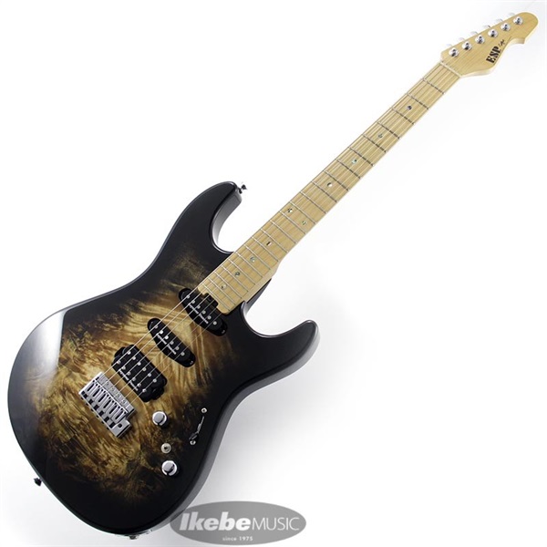 ESP SNAPPER-CTM Poplar Burl (Nebula Black Burst/Hard Maple) 【即納可能】 画像1