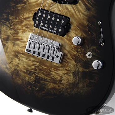 ESP SNAPPER-CTM Poplar Burl (Nebula Black Burst/Hard Maple) 【即納可能】 画像4