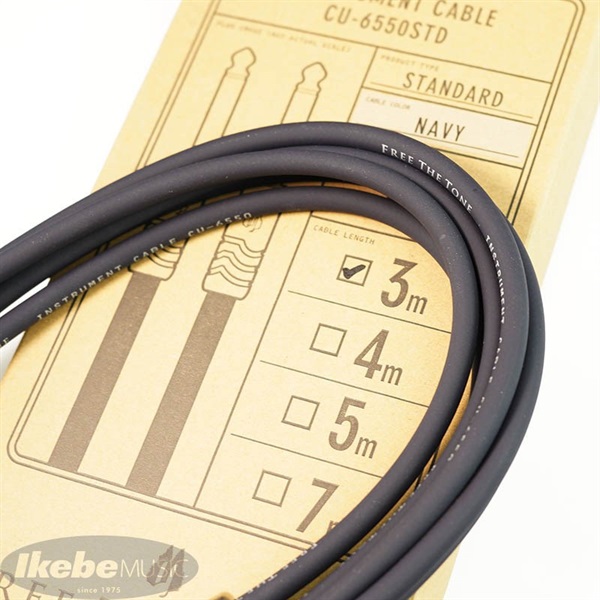 Free The Tone Instrument Cable CU-6550STD (5m/SS) ｜イケベ楽器店