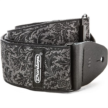 Dunlop (Jim Dunlop) JACQUARD BLACK THISTLE STRAP (D67-14) 画像1