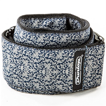 Dunlop (Jim Dunlop) JACQUARD FLEURS DE SKULL STRAP (D67-15) 画像1