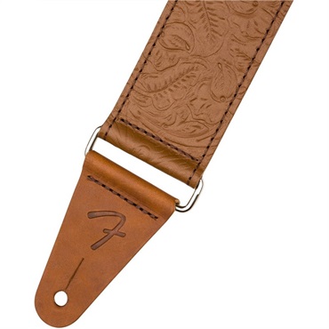 Fender USA TOOLED LEATHER GUITAR STRAP. 2 (Brown) (#0996970000) 画像1