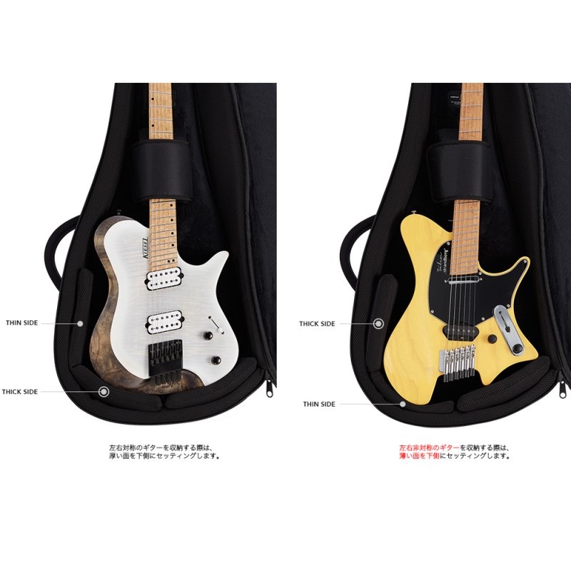 basiner BRISQ-HG Charcoal Grey [ヘッドレスギター用ケース] 画像4