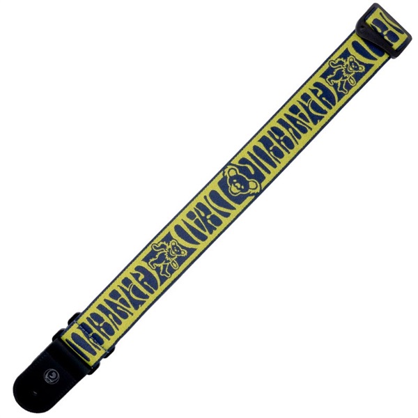 D’Addario Grateful Dead Woven Strap Dancing Bears (Yellow/Navy)[50GD02] 画像2