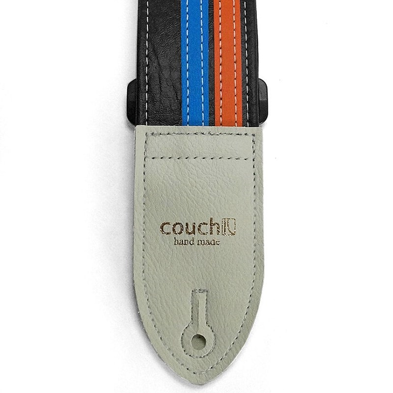 Couch Guitar Strap Double RacerX Black OR&BL 画像3