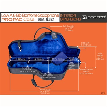 PROTEC バリトンサックス用ケース プロテック PB311CT 画像8