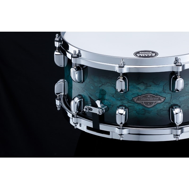 TAMA Starclassic Performer Snare Drum 14×6.5 - Molten Steel Blue Burst [MBSS65-MSL] 画像3