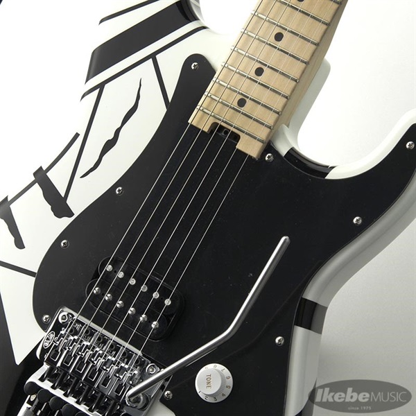 EVH Striped Series White with Black Stripes ｜イケベ楽器店