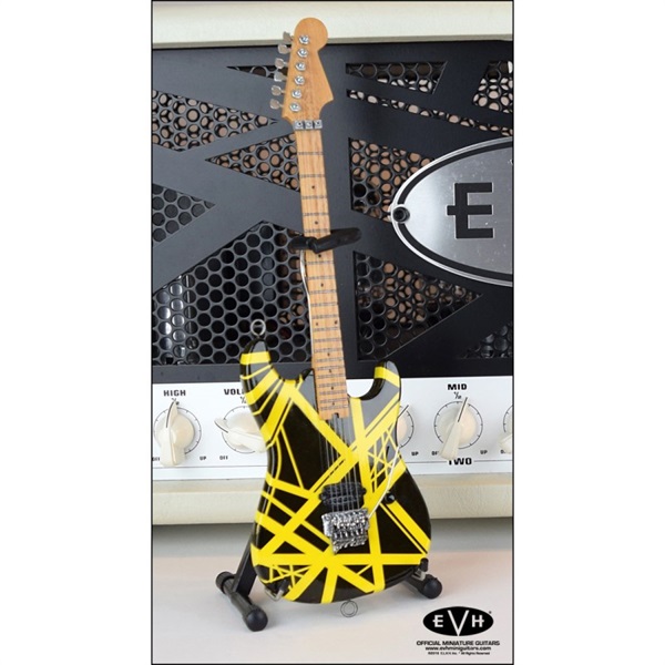 OFFICIAL EDWARD VAN HALEN MINI GUITARS EVH MINI GUITARS (Black and