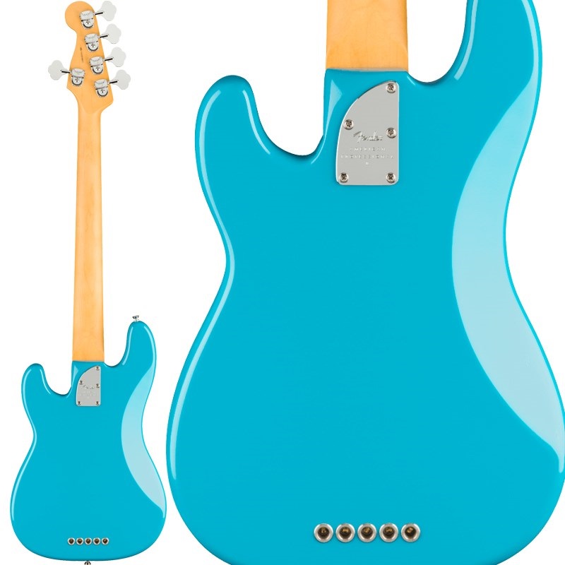 Fender USA American Professional II Precision Bass V (Miami Blue/Maple) 画像1