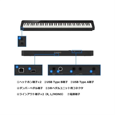 CASIO Privia PX-S1100BK【沖縄、一部離島は送料別途お見積り】【代引不可】 画像2