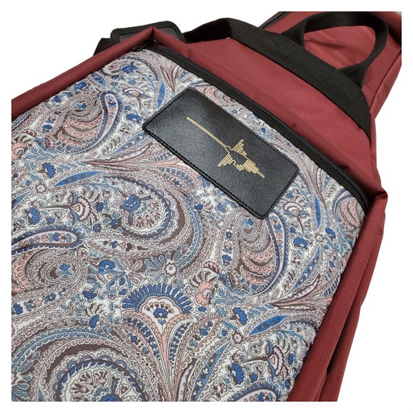 NAZCA Protect Case ギター用 ［Burgundy / Psychedelic Paisleyポケット］【受注生産品】 画像2