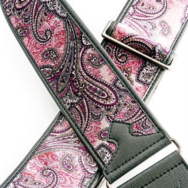 RIGHTON STRAPS T-PAISLEY VELVET Burgundy 画像1