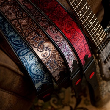 RIGHTON STRAPS T-PAISLEY VELVET Burgundy 画像2