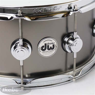 dw Collector's Satin Black Brass Snare Drum 14×6.5 [DW-SBB1465SD/BRASS/C] 画像4