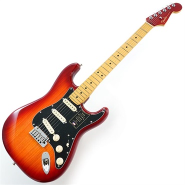 Fender USA American Ultra Luxe Stratocaster (Plasma Red Burst/Maple) 画像1