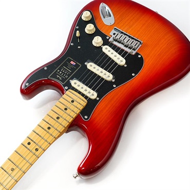 Fender USA American Ultra Luxe Stratocaster (Plasma Red Burst/Maple) 画像5