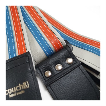 Couch Guitar Strap Double RacerX Orange/Blue 画像1