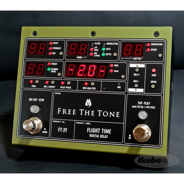 Free The Tone FLIGHT TIME FT-2Y [Digital Delay] ｜イケベ楽器店