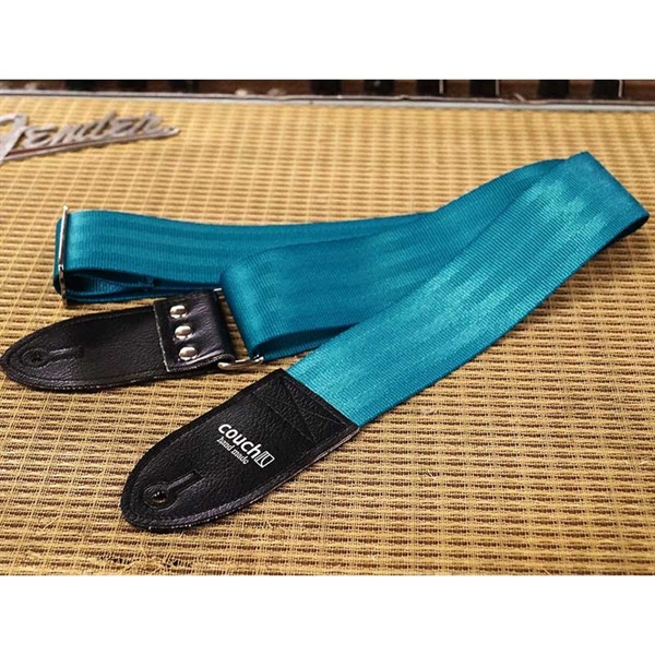 Couch Guitar Strap The Recycled Blue Green Seatbelt 画像1