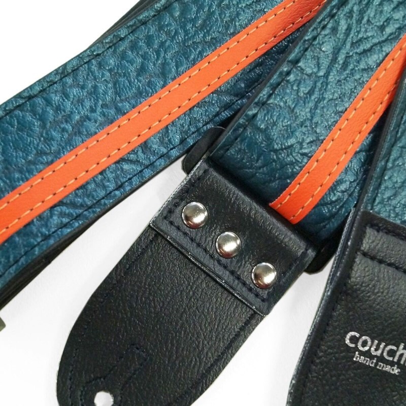 Couch Guitar Strap Racer X VintageBlue Orange 画像1