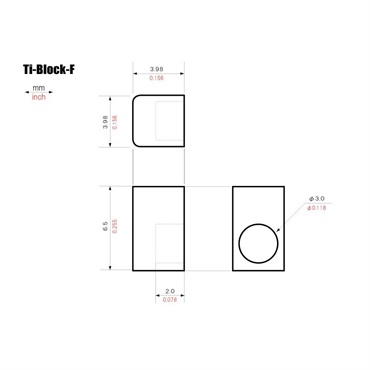 KTS Ti-Block-F String Lock Insert for Floyd Rose Tremolo [インサートブロック] 画像3