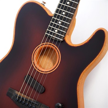 Fender Acoustics American Acoustasonic Telecaster All-Mahogany (Bourbon Burst) 画像3