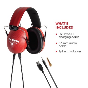 VIC FIRTH Bluetooth Isolation Headphones [VIC-VXHP0012] 画像5