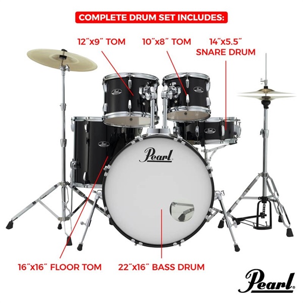 Pearl ROADSHOW Standard Drum Kit ～Overseas Edition - Charcoal