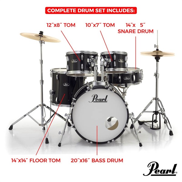 Pearl ROADSHOW Compact Drum Kit ～Overseas Edition - Charcoal