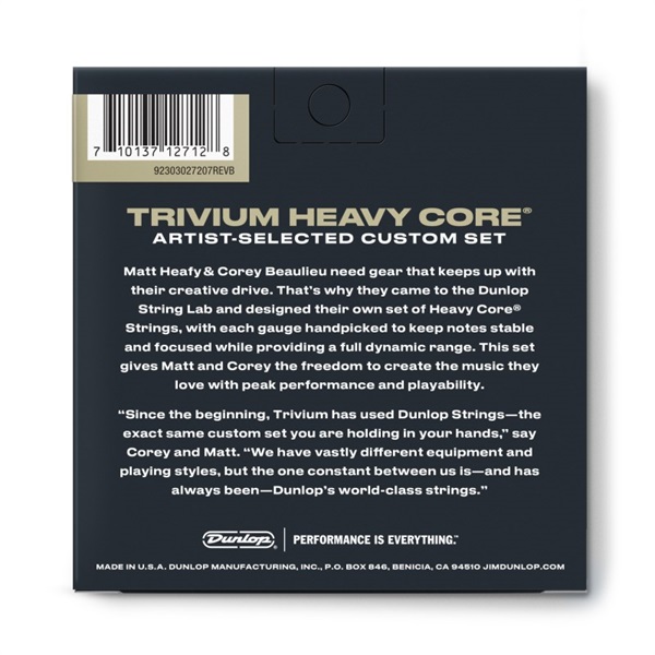 Dunlop (Jim Dunlop) TRIVIUM String Lab Series Guitar Strings (10-63/7-strings) [TVMN10637] 画像1