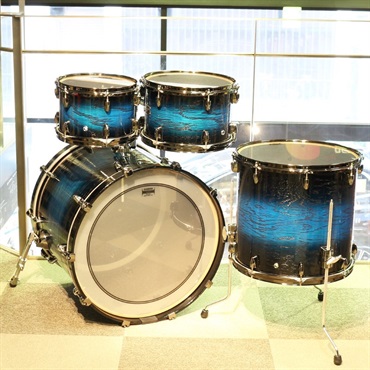 YAMAHA LIVE CUSTOM HYBRID OAK 4pc Drum Kit [LHB2218 + LHP6F3 / UZU Ice Sunburst] 画像1