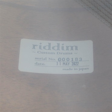 riddim Custom Order. Mahogany 6ply 14×6 Snare Drum 6/8-holes - Blurred Black 【店頭展示特価品】 画像8