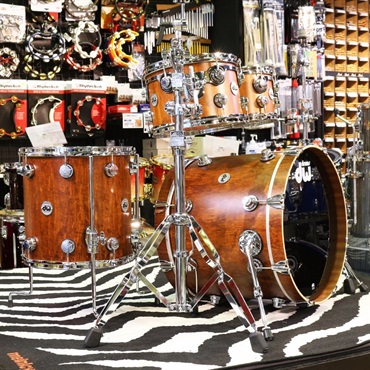 dw Collector's Maple/Mahogany 4pc Kit [BD20，FT14，TT10&12 / SatinOil：Honey] 画像4