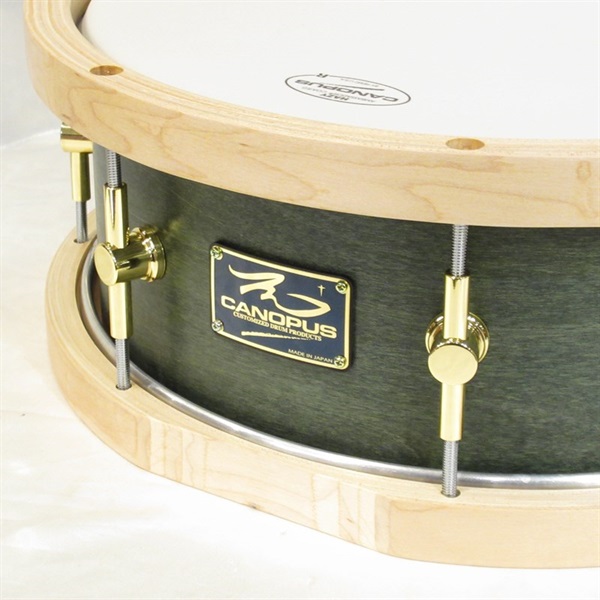 CANOPUS MO-1455WH / Black Olive Oil [MO Snare Drum 14×5.5 w/WoodHoop] 画像1