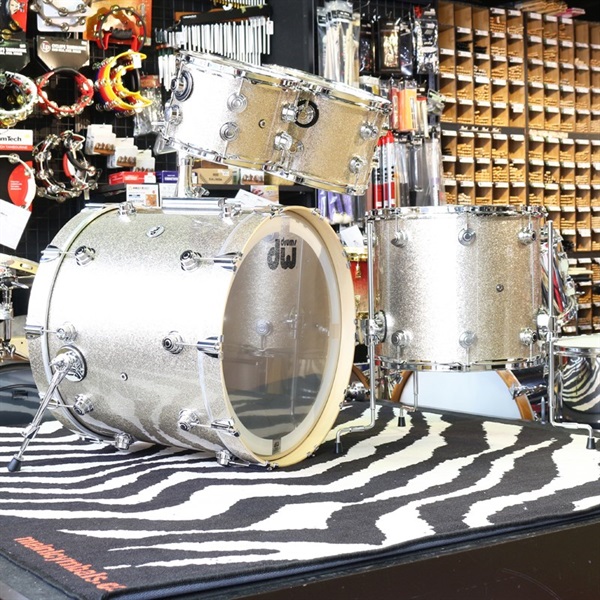 dw Collector's Pure Maple 4pc Drum Kit [BD22， FT16， TT12&10 / Nickel Sparkle Glass Finish Ply] 画像3