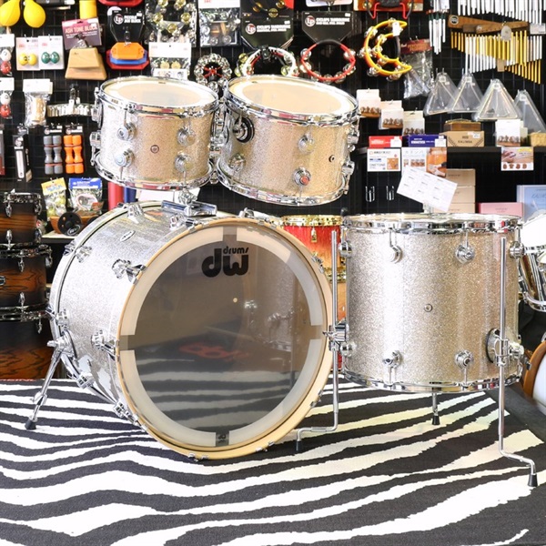 dw Collector's Pure Maple 4pc Drum Kit [BD22， FT16， TT12&10 / Nickel Sparkle Glass Finish Ply] 画像4