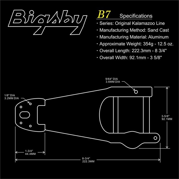 Bigsby BIGSBY TAILPIECE B7 GOLD 画像2