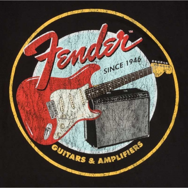 Fender FENDER(R) 1946 GUITARS & AMPLIFIERS T-SHIRTS VINTAGE BLACK (Mサイズ) (#9193122406) 画像1