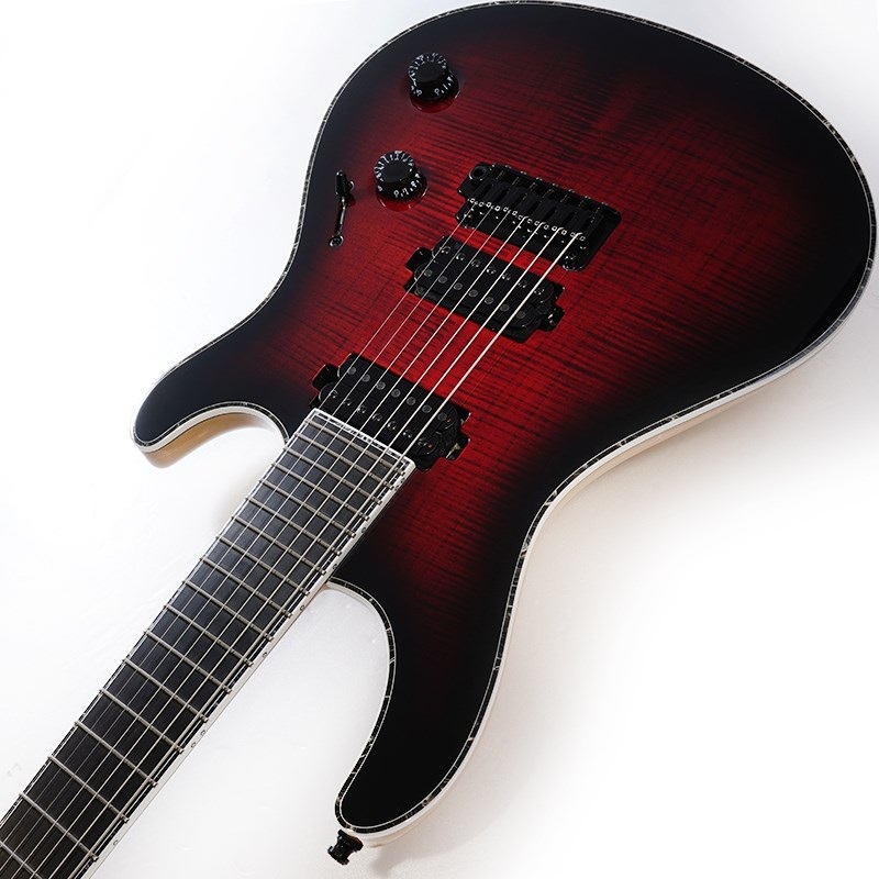 MAYONES Regius V24 7 Trans Dirty Red Burst Gloss ｜イケベ楽器店