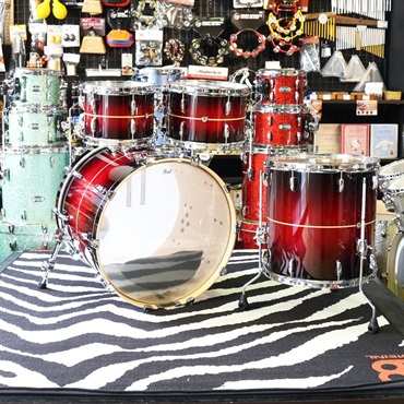 Pearl Masters Maple Complete MCT 4pc kit [MCT924BEDP/C #836 Red Burst Stripe] 【タムホルダー付属】 画像2