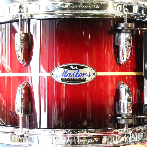 Pearl Masters Maple Complete MCT 4pc kit [MCT924BEDP/C #836 Red Burst Stripe] 【タムホルダー付属】 画像4